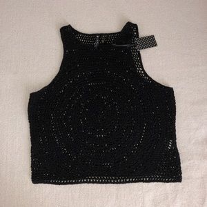 POOF! Crochet Crop Top. Size Small. Never Worn.